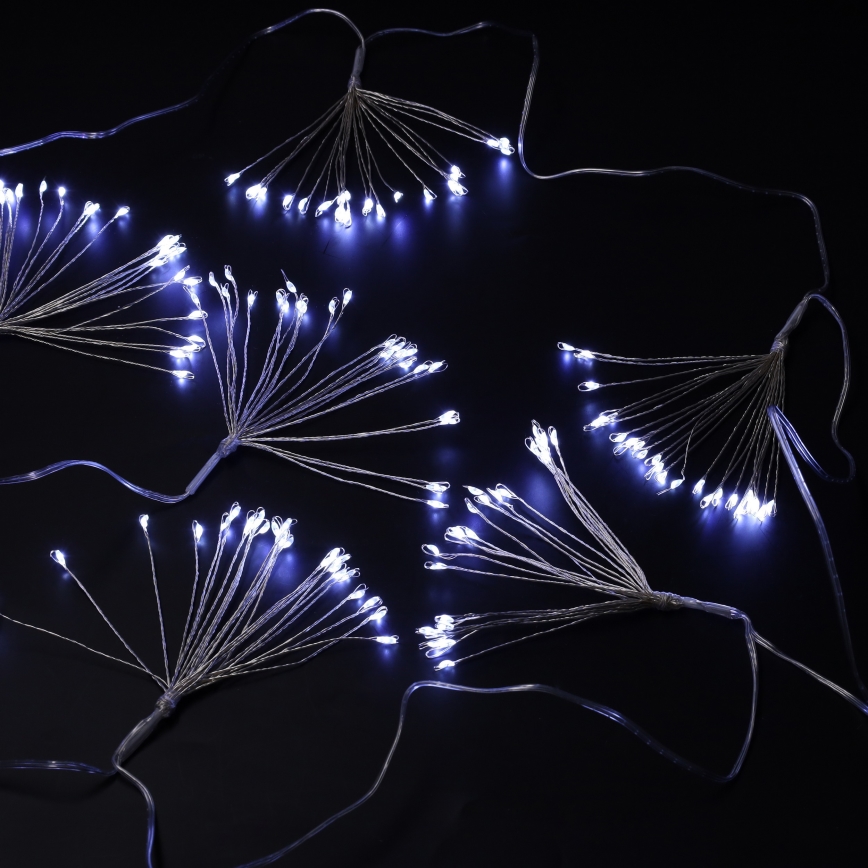 Brilagi - LED zunanji niz, 150 LED, 5 m, IP44, hladno bela, učinek ognjemeta