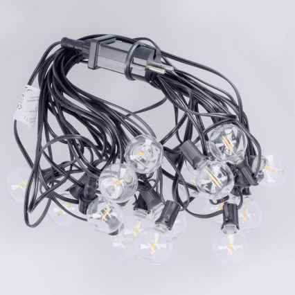 Brilagi - LED zunanji dekorativni niz GIRLANDA 18xE12/0,6W/230V 13m črna IP44 topla bela
