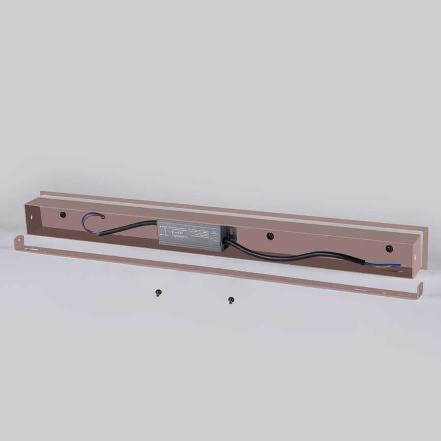 Brilagi - LED zunanji stenski svetilec LINEAR LED/8W/230V 3000K IP65 30 cm rjav CRI 90