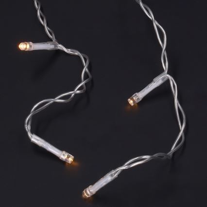 Brilagi - LED zunanji niz 200 LED/8 funkcij 13 m IP44 topla bela ledeni kapniki