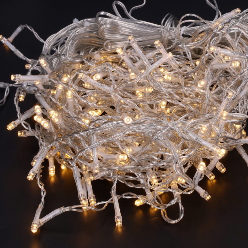 Brilagi - LED zunanji niz 200 LED/8 funkcij 13 m IP44 topla bela ledeni kapniki