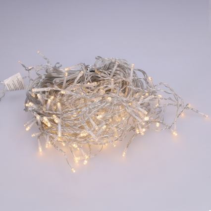 Brilagi - LED zunanji niz 200 LED/8 funkcij 13 m IP44 topla bela ledeni kapniki