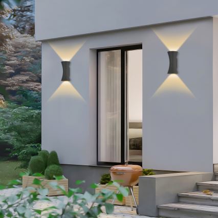 Brilagi - LED Zunanji zidna svetilka BICON LED/10W/230V antracit IP44