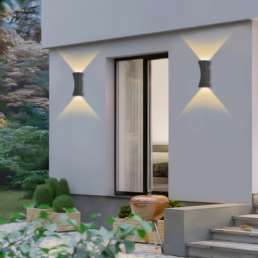 Brilagi - LED Zunanji zidna svetilka BICON LED/10W/230V antracit IP44