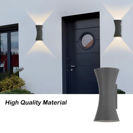 Brilagi - LED Zunanji zidna svetilka BICON LED/10W/230V antracit IP44