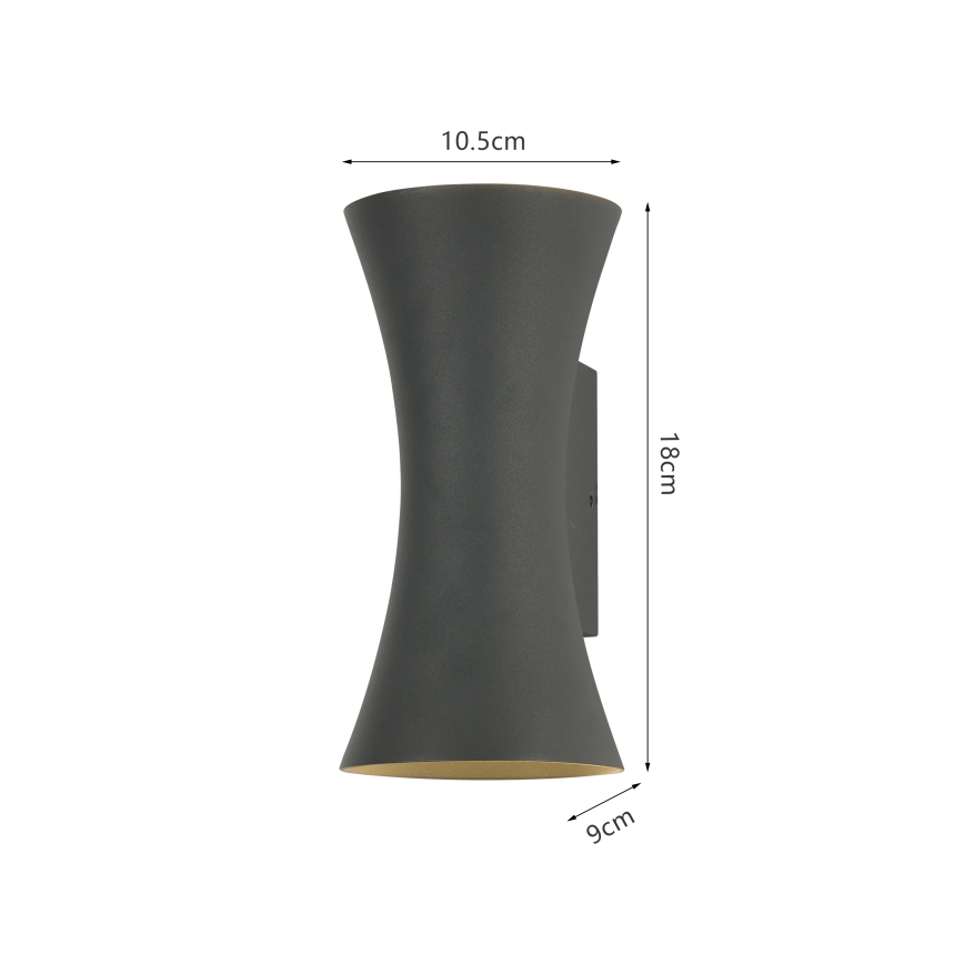 Brilagi - LED Zunanji zidna svetilka BICON LED/10W/230V antracit IP44