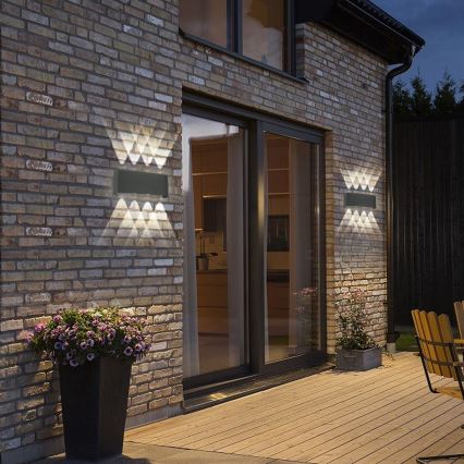 Brilagi - LED Zunanji zidna svetilka FLAREBOX LED/8W/230V antracit IP65