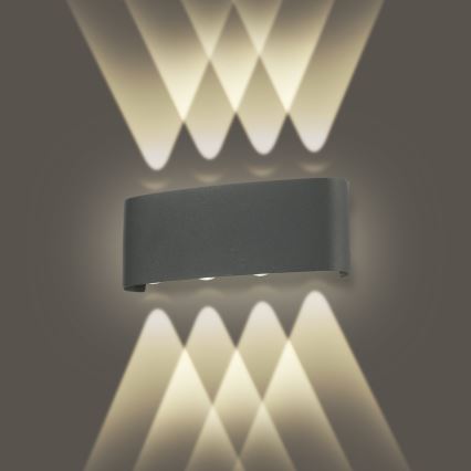 Brilagi - LED Zunanji zidna svetilka FLAREBOX LED/8W/230V antracit IP65