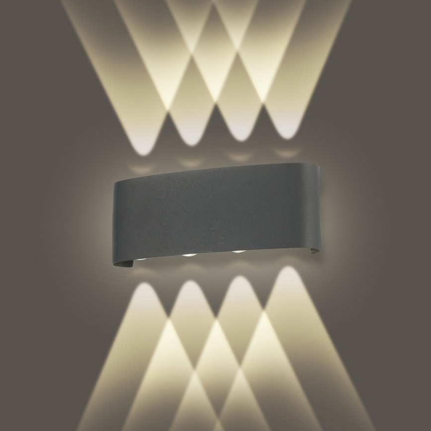 Brilagi - LED Zunanji zidna svetilka FLAREBOX LED/8W/230V antracit IP65