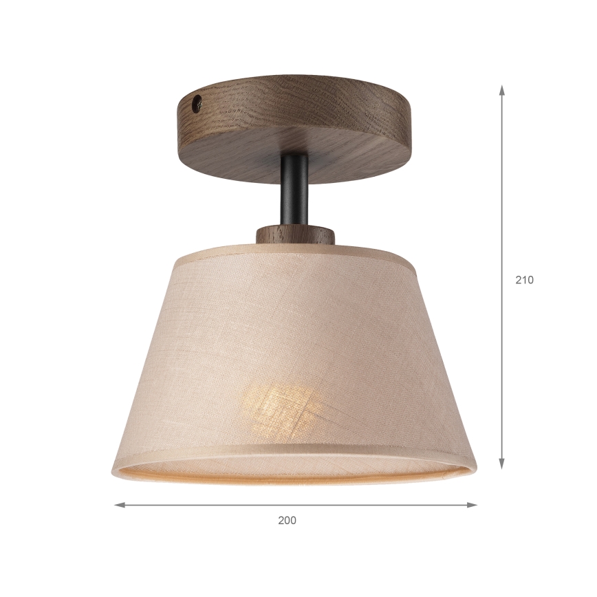 Brilagi - Lestenec ANTHONY 1xE14/60W/230V hrast oreh/bež