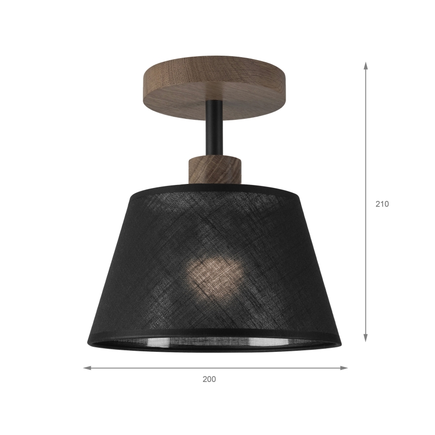 Brilagi - Lestenec ANTHONY 1xE14/60W/230V hrast oreh/črna
