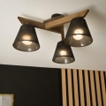 Brilagi - Lestenec ANTHONY 3xE14/40W/230V hrast oreh/črna