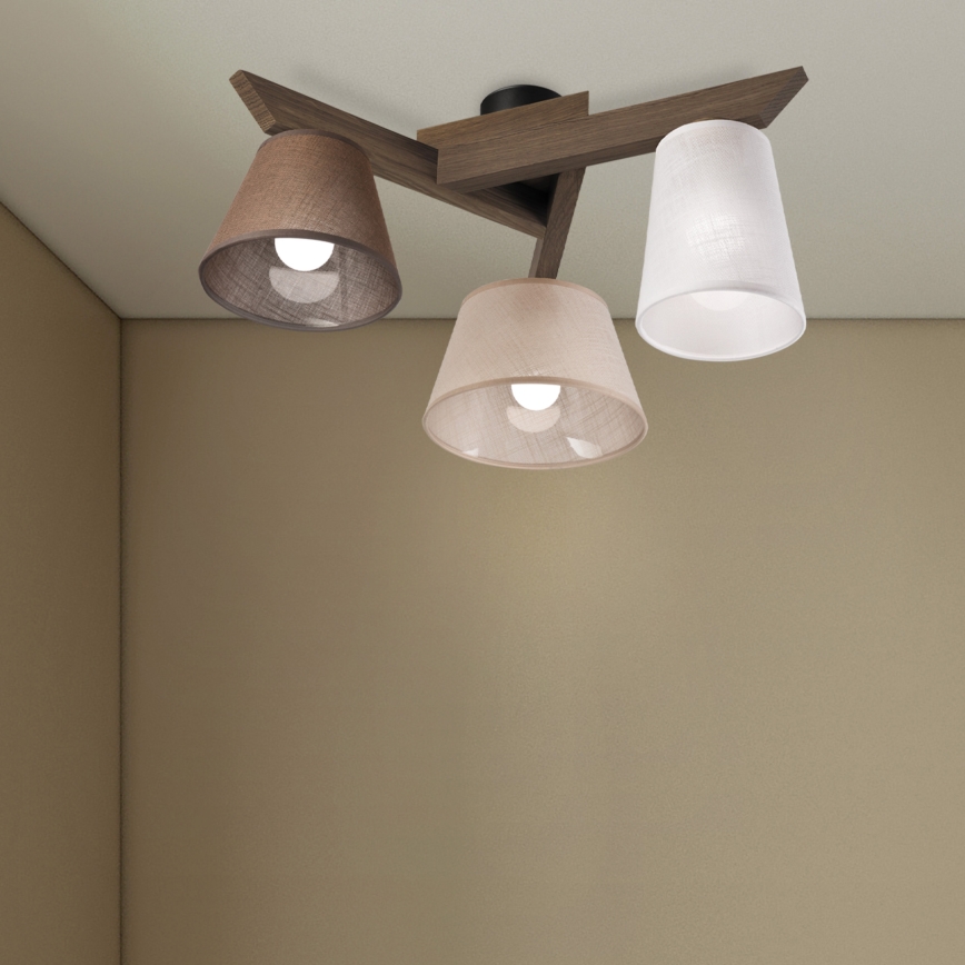 Brilagi - Lestenec ANTHONY 3xE14/40W/230V hrast oreh