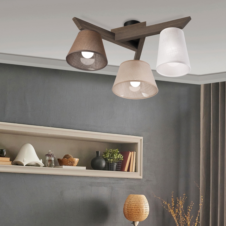 Brilagi - Lestenec ANTHONY 3xE14/40W/230V hrast oreh