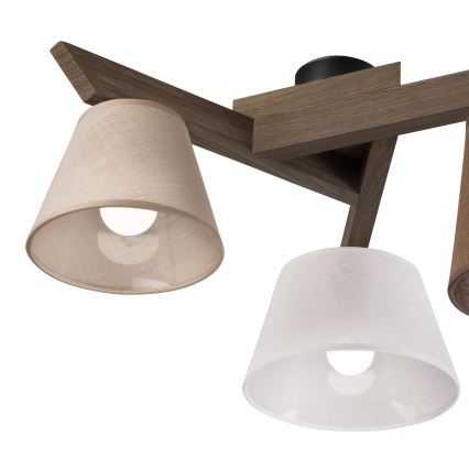 Brilagi - Lestenec ANTHONY 3xE14/40W/230V hrast oreh