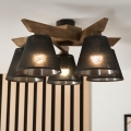 Brilagi - Lestenec ANTHONY 5xE14/40W/230V hrast oreh/črna