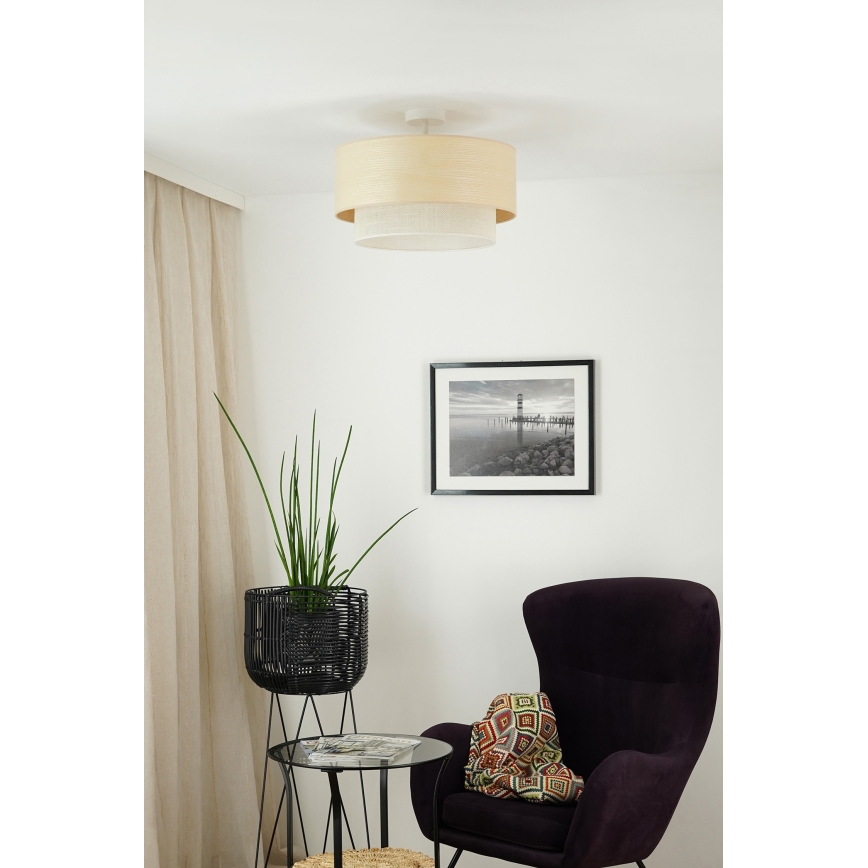 Brilagi - Lestenec ARIZONA BOHO 1xE27/15W/230V pr. 45 cm krem barva/bež