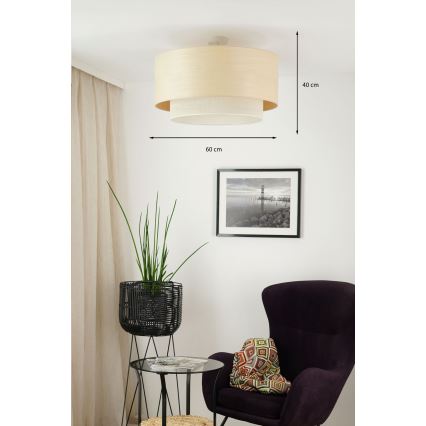Brilagi - Lestenec ARIZONA BOHO 1xE27/15W/230V pr. 60 cm bež