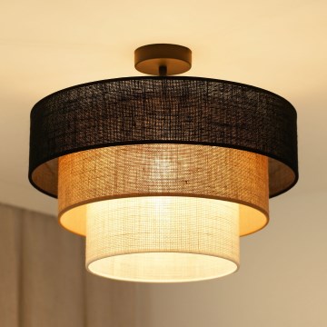 Brilagi - Lestenec ASPEN LUNETA 1xE27/15W/230V pr. 45 cm črna/bež/krem barva