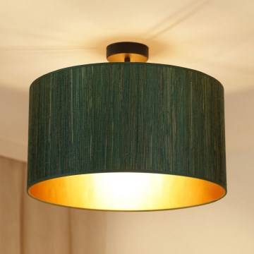 Brilagi - Lestenec BOSTON ROLLER 1xE27/15W/230V pr. 45 cm slama zelena/zlata