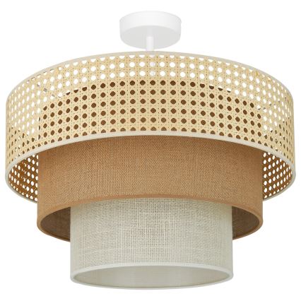 Brilagi - Lestenec CEDAR LUNETA 1xE27/15W/230V pr. 45 cm bež/rjava/krem barva