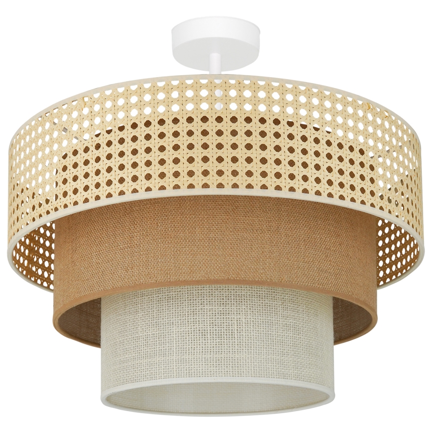 Brilagi - Lestenec CEDAR LUNETA 1xE27/15W/230V pr. 45 cm bež/rjava/krem barva