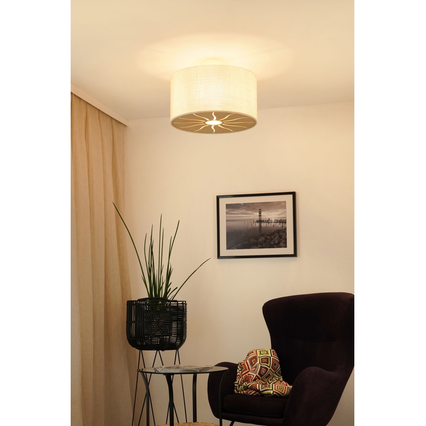 Brilagi - Lestenec COUNTRY ROLLER 1xE27/15W/230V pr. 45 cm krem barva