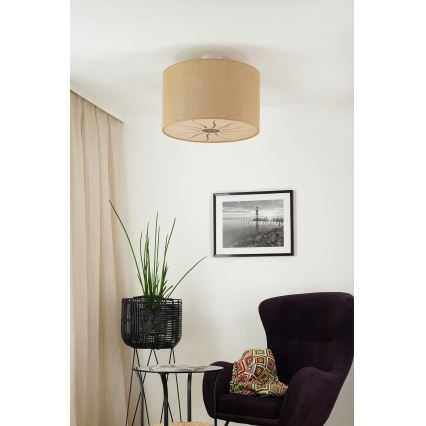 Brilagi - Lestenec COUNTRY ROLLER 1xE27/15W/230V pr. 50 cm bež