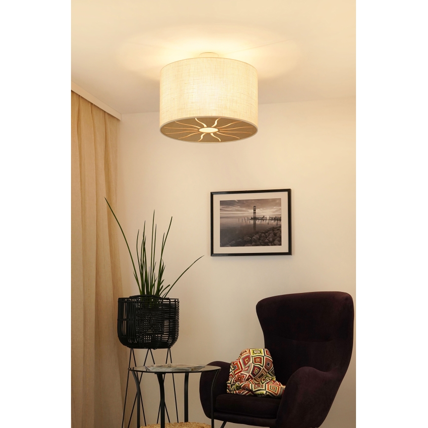 Brilagi - Lestenec COUNTRY ROLLER 1xE27/15W/230V pr. 50 cm krem barva