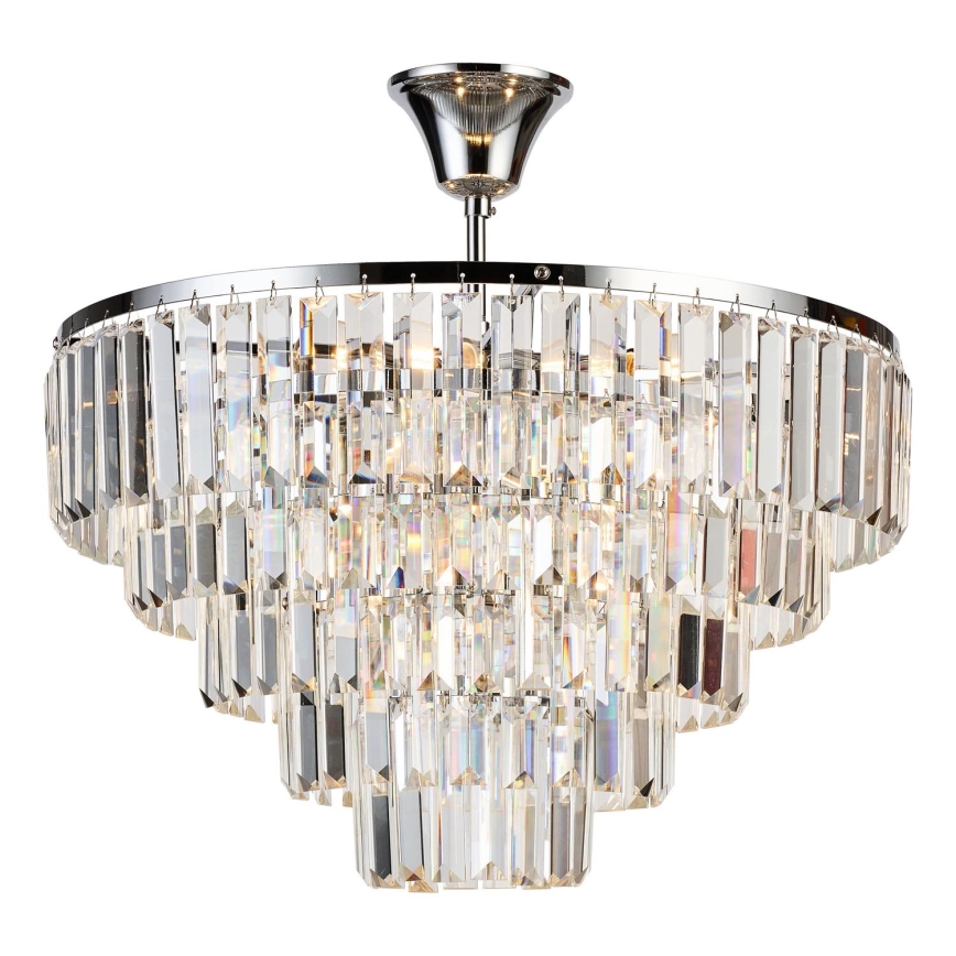 Brilagi - Lestenec CRYSTAL 5xE14/40W/230V sijajni krom