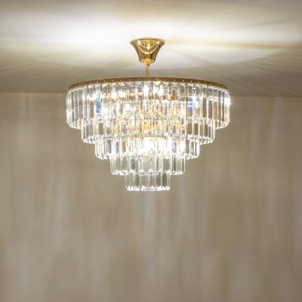 Brilagi - Lestenec CRYSTAL 5xE14/40W/230V zlata