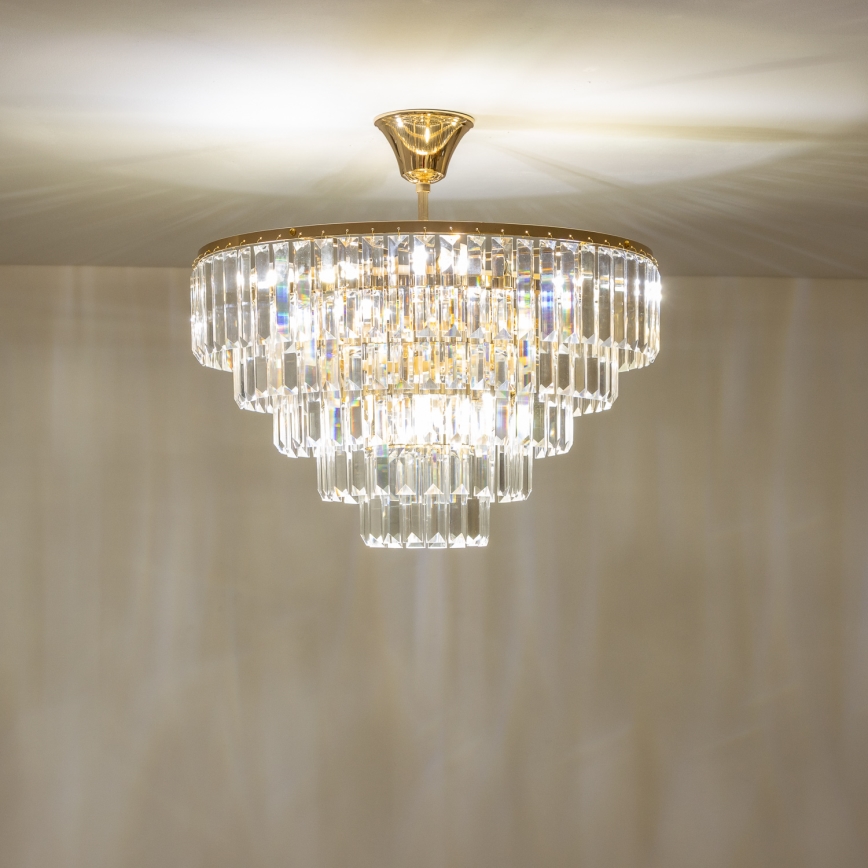 Brilagi - Lestenec CRYSTAL 5xE14/40W/230V zlata