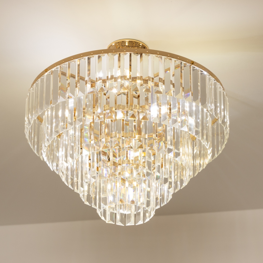 Brilagi - Lestenec CRYSTAL 5xE14/40W/230V zlata