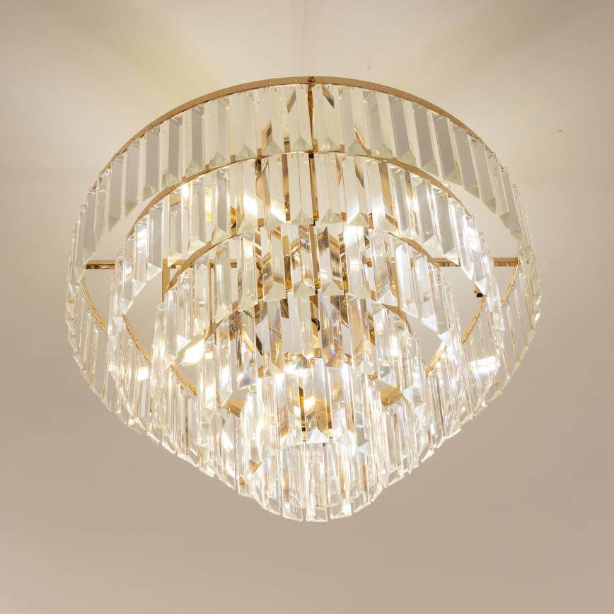 Brilagi - Lestenec CRYSTAL 5xE14/40W/230V zlata
