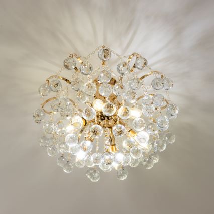 Brilagi - Lestenec CRYSTAL 6xE14/60W/230V zlata