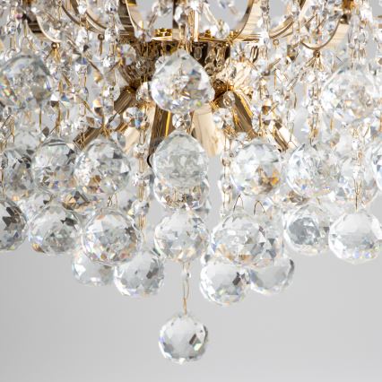 Brilagi - Lestenec CRYSTAL 6xE14/60W/230V zlata