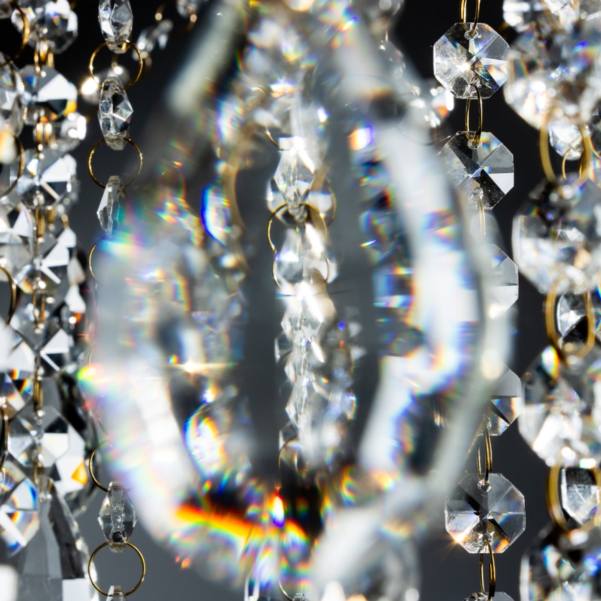 Brilagi - Lestenec CRYSTAL 6xE14/60W/230V zlata