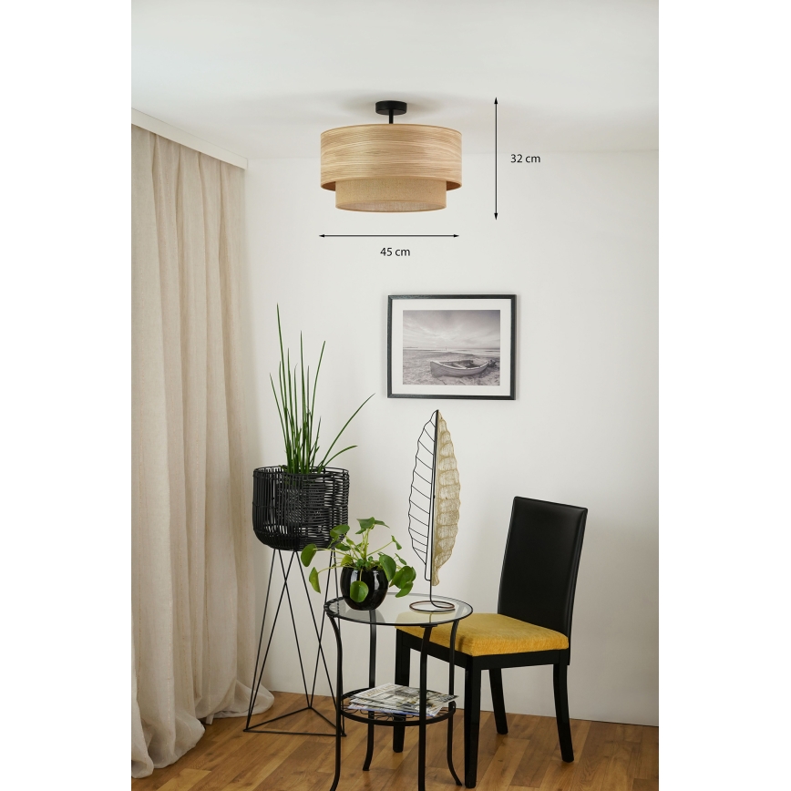 Brilagi - Lestenec MONTANA BOHO 1xE27/15W/230V pr. 45 cm rjava