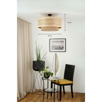 Brilagi - Lestenec MONTANA BOHO 1xE27/15W/230V pr. 60 cm rjava