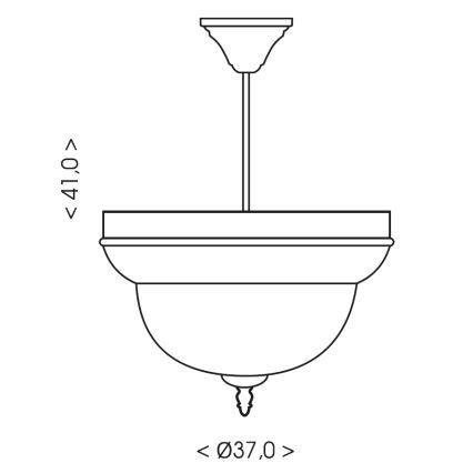 Brilagi - Lestenec na drogu DAHLIA 3xE27/40W/230V Ø 37 cm medenina