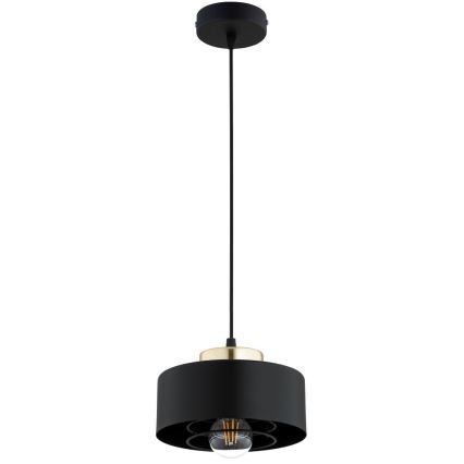 Brilagi - Lestenec na jeklenem lanku SPRING 1xE27/60W/230V premer 20 cm črna/zlata