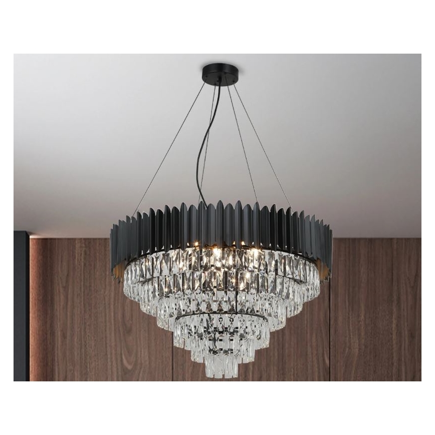 Brilagi - Lestenec na jekleni vrvici CARLOS 11xE14/40W/230V, premer 80 cm