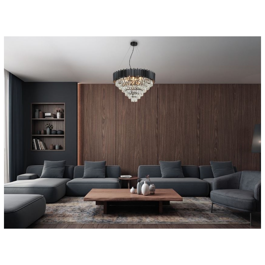 Brilagi - Lestenec na jekleni vrvici CARLOS 11xE14/40W/230V, premer 80 cm
