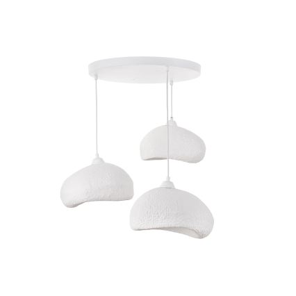 Brilagi - Lestenec na kabelu WABI SABI 3xE27/40W/230V, premer 60 cm, bela