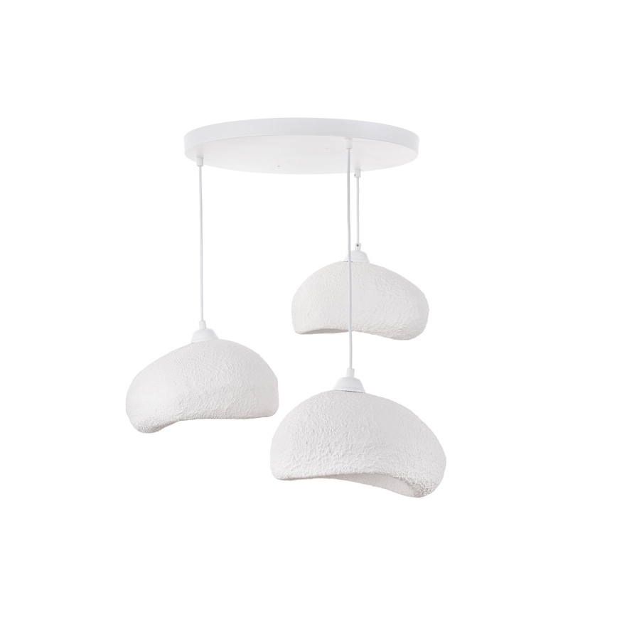 Brilagi - Lestenec na kabelu WABI SABI 3xE27/40W/230V, premer 60 cm, bela