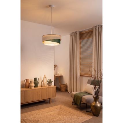 Brilagi - Lestenec na kablu ARROW 1xE27/60W/230V premer 45 cm bež/zelena/bela