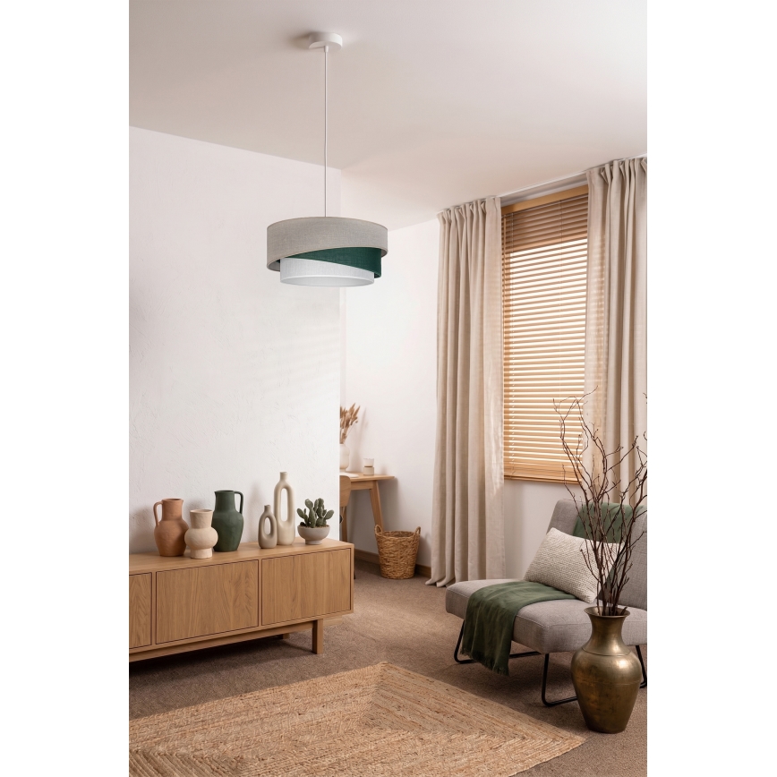 Brilagi - Lestenec na kablu ARROW 1xE27/60W/230V premer 45 cm bež/zelena/bela