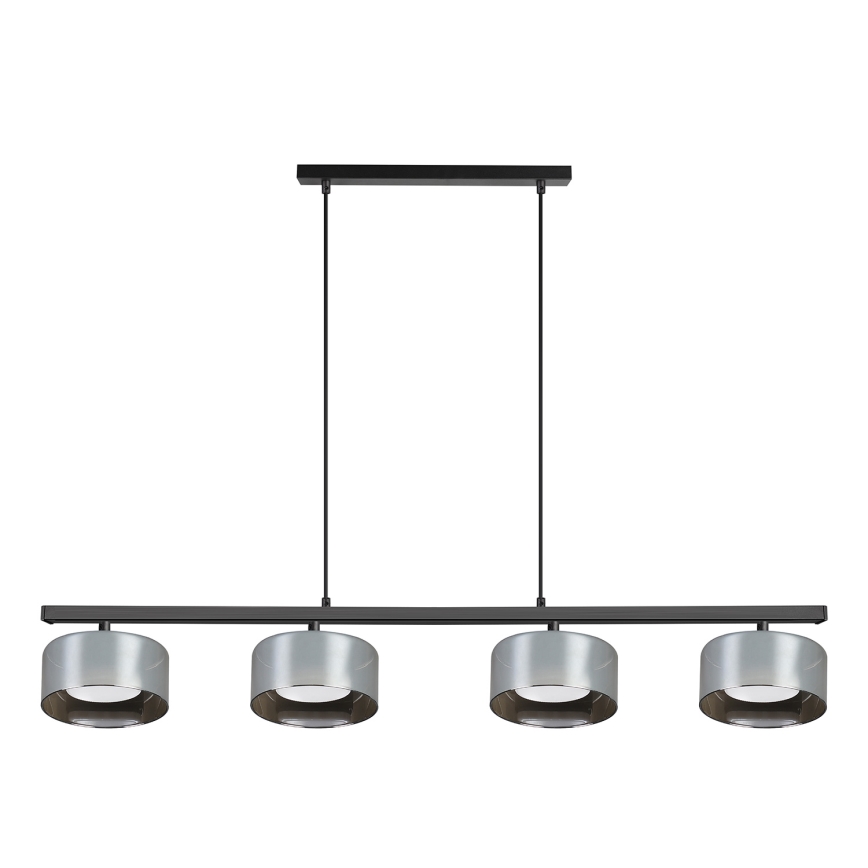 Brilagi - Lestenec na kablu AURA LUX 4xGX53/30W/230V črna/dimno steklo