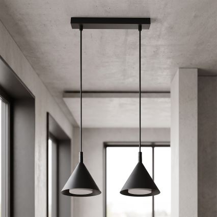 Brilagi - Lestenec na kablu CONE DOUBLE 2xGX53/15W/230V črna