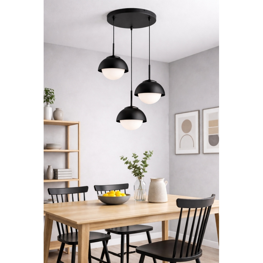 BRILAGI - Lestenec na kablu COSMO 3xE27/60W/230V črna